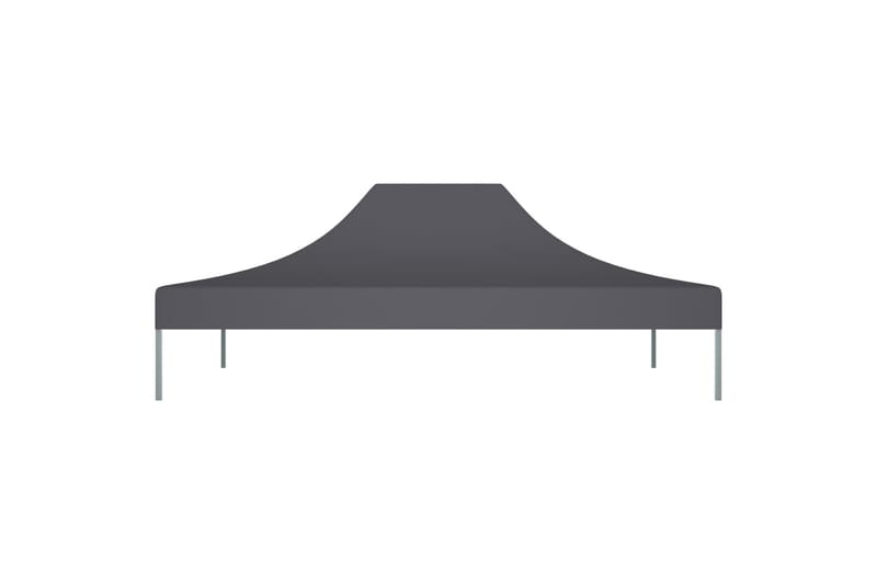 Teltduk for festtelt 4x3 m antrasitt 270 g/m² - Antrasittgrå - Hagemøbler - Solbeskyttelse - Paviljonger - Paviljongtak