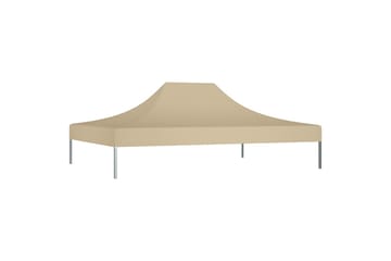 Teltduk for festtelt 4x3 m beige 270 g/m² - Beige - Hagemøbler - Solbeskyttelse - Paviljonger - Paviljongtak