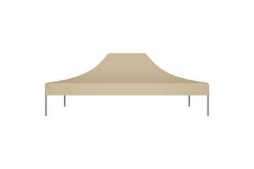 Teltduk for festtelt 4x3 m beige 270 g/m² - Beige - Hagemøbler - Solbeskyttelse - Paviljonger - Paviljongtak