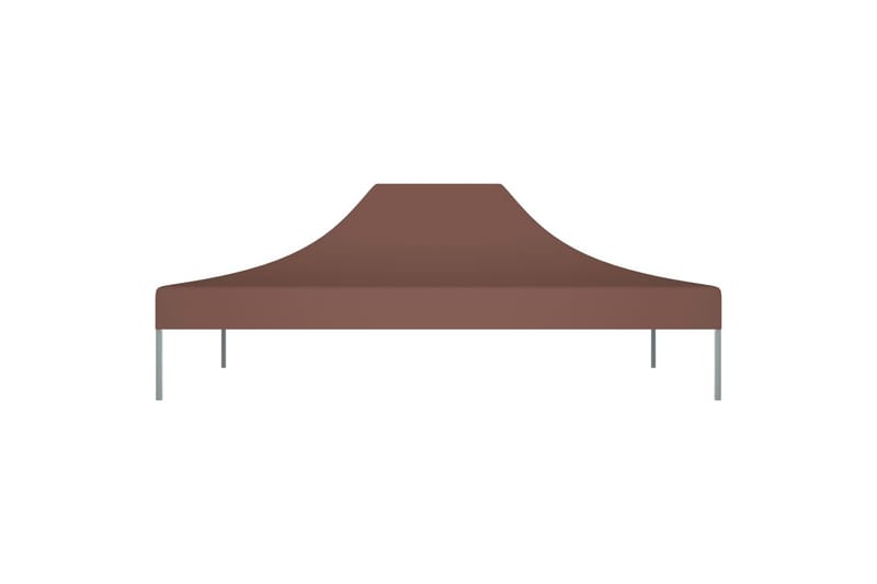 Teltduk for festtelt 4x3 m brun 270 g/m² - Brun - Hagemøbler - Solbeskyttelse - Paviljonger - Paviljongtak