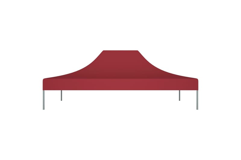 Teltduk for festtelt 4x3 m burgunder 270 g/m² - Rød - Hagemøbler - Solbeskyttelse - Paviljonger - Paviljongtak
