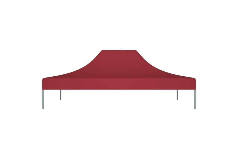 Teltduk for festtelt 4x3 m burgunder 270 g/m² - Rød - Paviljongtak
