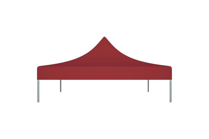 Teltduk for festtelt 4x3 m burgunder 270 g/m² - Rød - Hagemøbler - Solbeskyttelse - Paviljonger - Paviljongtak