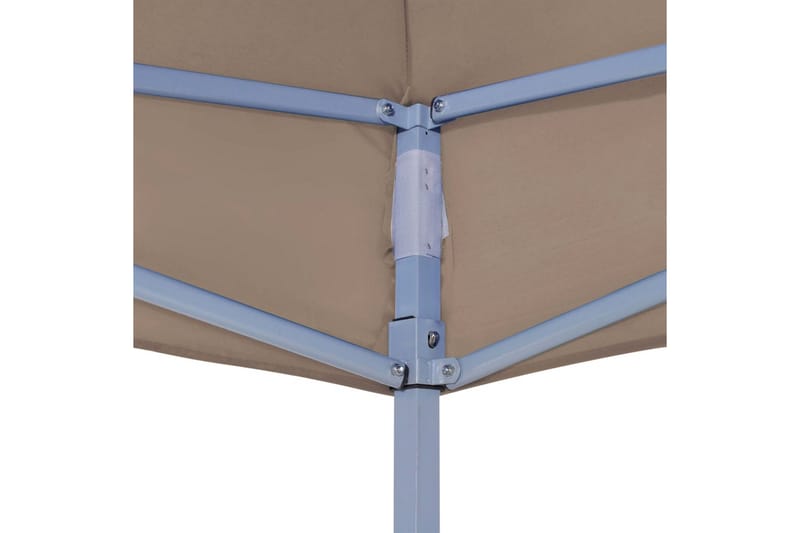 Teltduk for festtelt 4x3 m gråbrun 270 g/m² - Taupe - Hagemøbler - Solbeskyttelse - Paviljonger - Paviljongtak