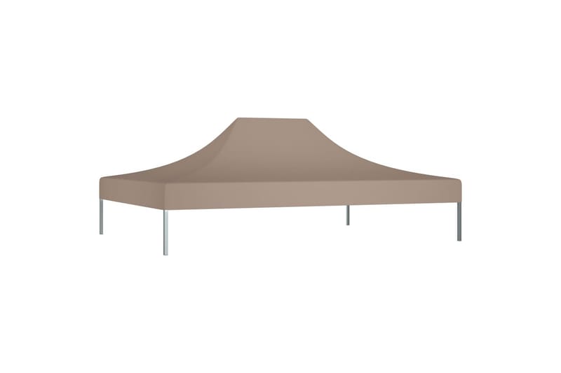 Teltduk for festtelt 4x3 m gråbrun 270 g/m² - Taupe - Hagemøbler - Solbeskyttelse - Paviljonger - Paviljongtak