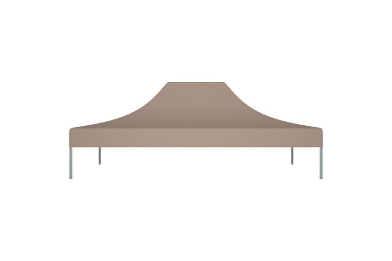 Teltduk for festtelt 4x3 m gråbrun 270 g/m² - Taupe - Hagemøbler - Solbeskyttelse - Paviljonger - Paviljongtak