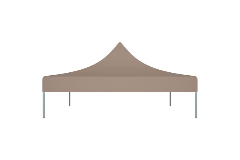 Teltduk for festtelt 4x3 m gråbrun 270 g/m² - Taupe - Hagemøbler - Solbeskyttelse - Paviljonger - Paviljongtak