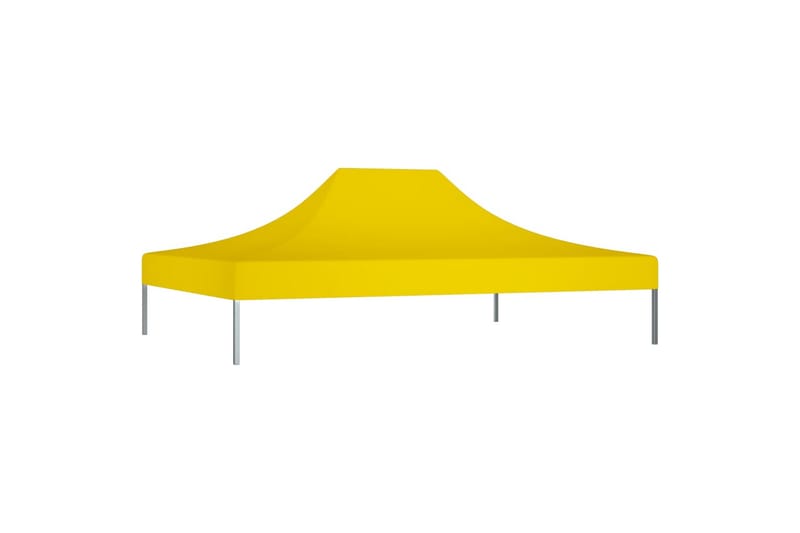 Teltduk for festtelt 4x3 m gul 270 g/m² - Gul - Hagemøbler - Solbeskyttelse - Paviljonger - Paviljongtak