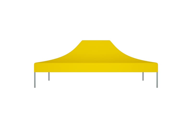Teltduk for festtelt 4x3 m gul 270 g/m² - Gul - Hagemøbler - Solbeskyttelse - Paviljonger - Paviljongtak