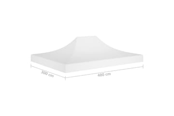 Teltduk for festtelt 4x3 m hvit 270 g/m² - Hvit - Hagemøbler - Solbeskyttelse - Paviljonger - Paviljongtak