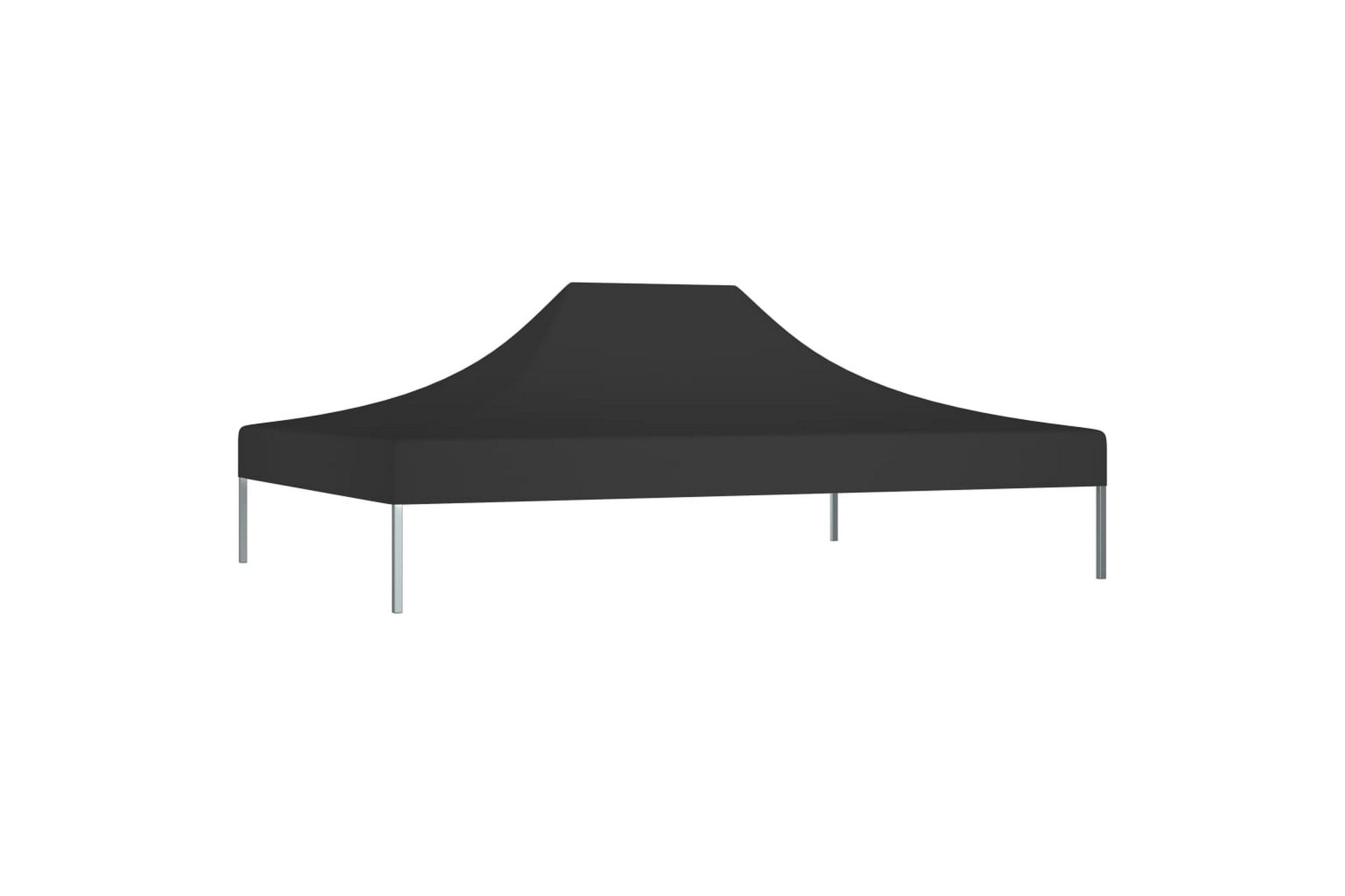 Teltduk for festtelt 4x3 m svart 270 g/m² - Svart - Hagemøbler - Solbeskyttelse - Paviljonger - Paviljongtak