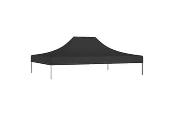 Teltduk for festtelt 4x3 m svart 270 g/m² - Svart - Hagemøbler - Solbeskyttelse - Paviljonger - Paviljongtak
