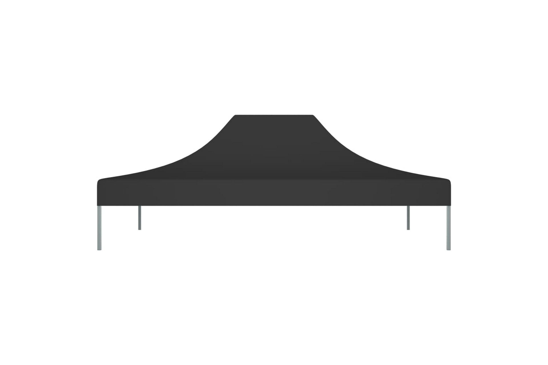 Teltduk for festtelt 4x3 m svart 270 g/m² - Svart - Hagemøbler - Solbeskyttelse - Paviljonger - Paviljongtak