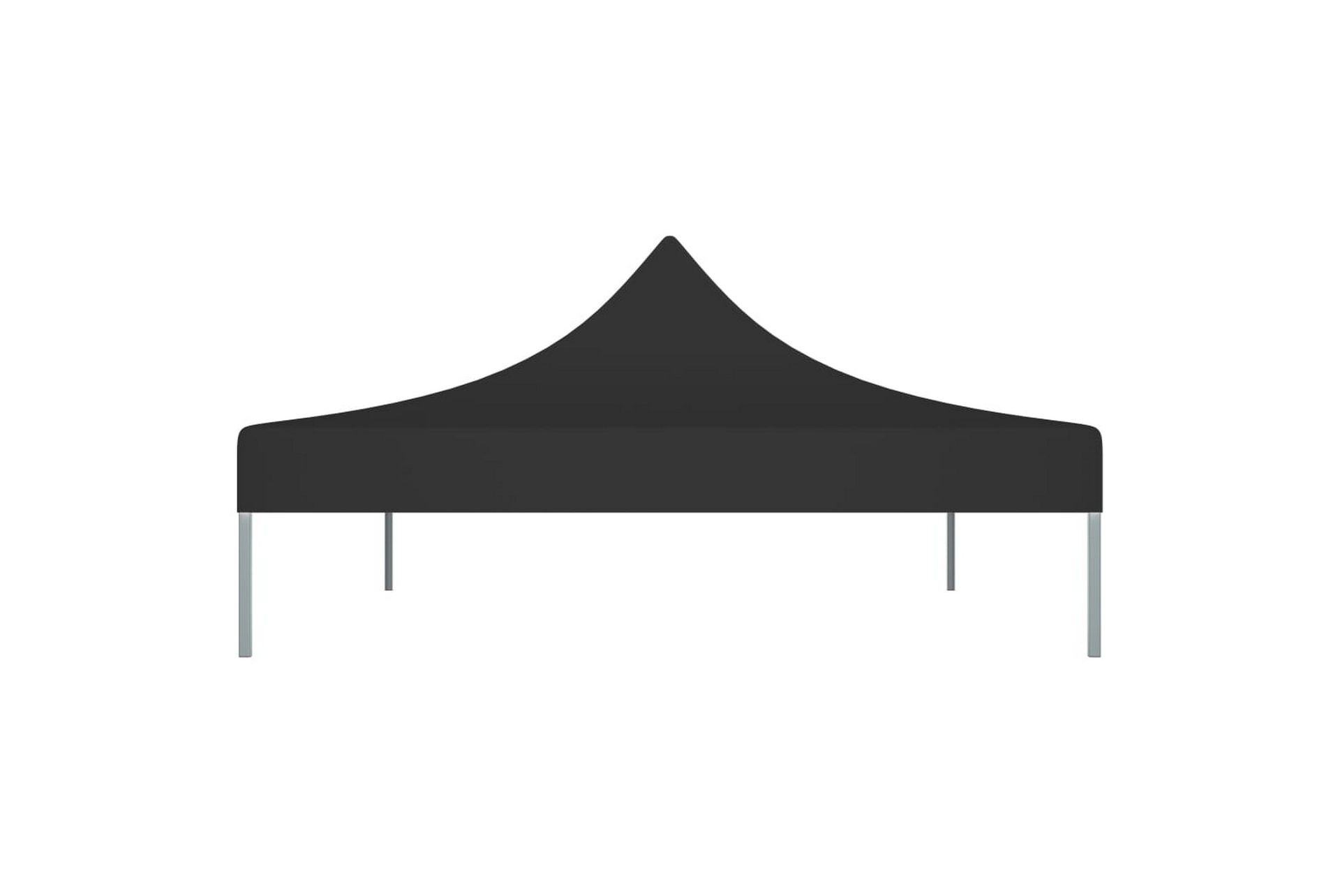 Teltduk for festtelt 4x3 m svart 270 g/m² - Svart - Hagemøbler - Solbeskyttelse - Paviljonger - Paviljongtak