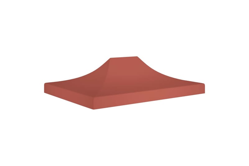 Teltduk for festtelt 4x3 m terrakotta 270 g/m² - Rød - Hagemøbler - Solbeskyttelse - Paviljonger - Paviljongtak