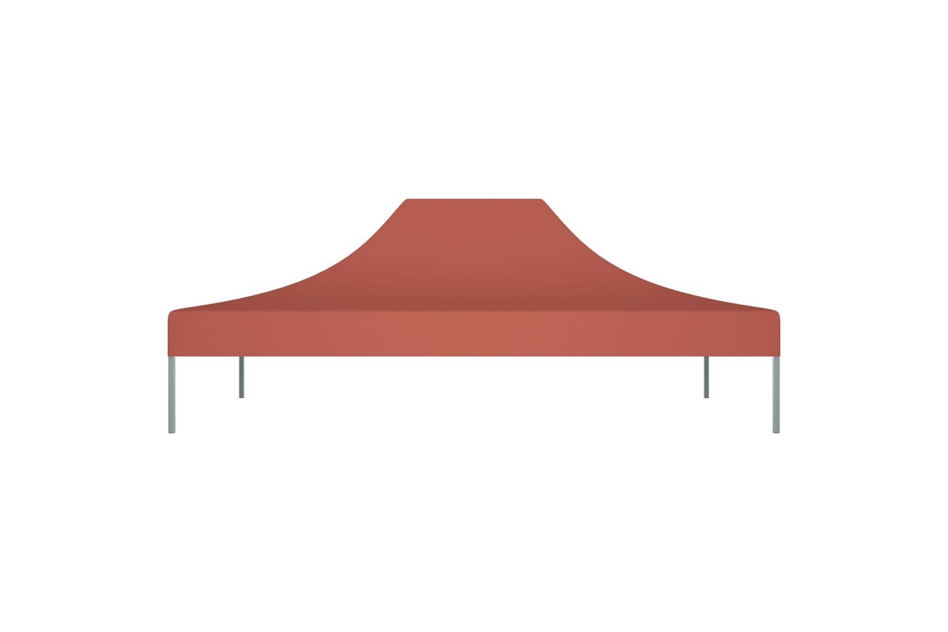 Teltduk for festtelt 4x3 m terrakotta 270 g/m² - Rød - Hagemøbler - Solbeskyttelse - Paviljonger - Paviljongtak