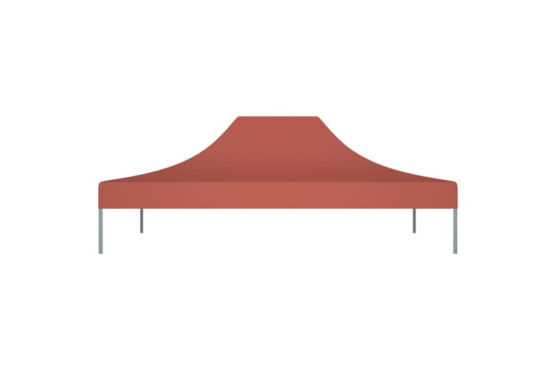 Teltduk for festtelt 4x3 m terrakotta 270 g/m² - Rød - Hagemøbler - Solbeskyttelse - Paviljonger - Paviljongtak