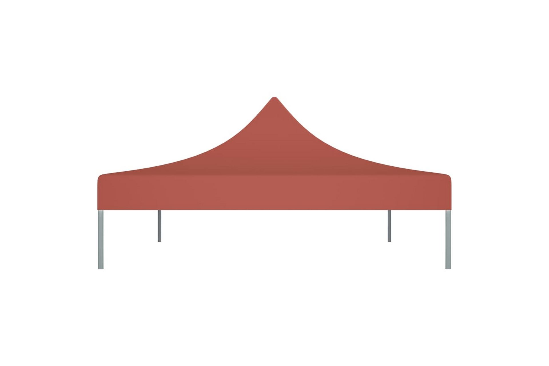 Teltduk for festtelt 4x3 m terrakotta 270 g/m² - Rød - Hagemøbler - Solbeskyttelse - Paviljonger - Paviljongtak