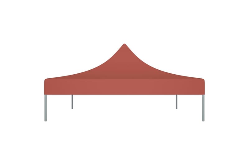 Teltduk for festtelt 4x3 m terrakotta 270 g/m² - Rød - Hagemøbler - Solbeskyttelse - Paviljonger - Paviljongtak