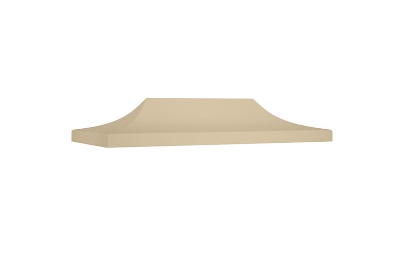 Teltduk for festtelt 6x3 m beige 270 g/m² - Beige - Hagemøbler - Solbeskyttelse - Paviljonger - Paviljongtak