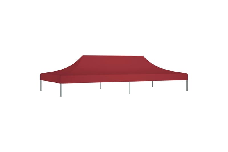 Teltduk for festtelt 6x3 m burgunder 270 g/m² - Rød - Hagemøbler - Solbeskyttelse - Paviljonger - Paviljongtak