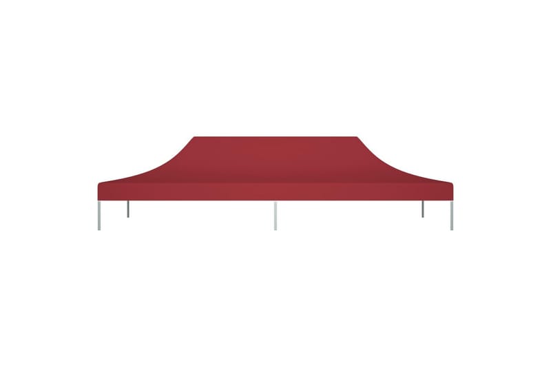 Teltduk for festtelt 6x3 m burgunder 270 g/m² - Rød - Hagemøbler - Solbeskyttelse - Paviljonger - Paviljongtak