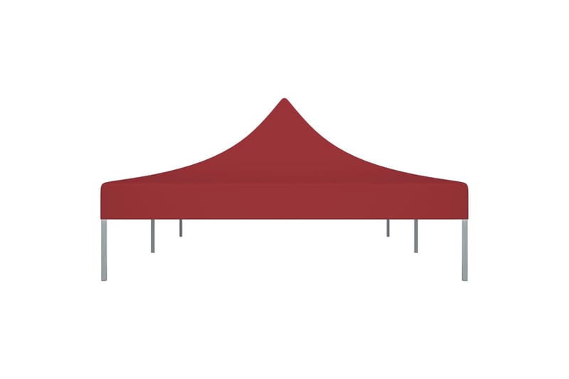 Teltduk for festtelt 6x3 m burgunder 270 g/m² - Rød - Hagemøbler - Solbeskyttelse - Paviljonger - Paviljongtak