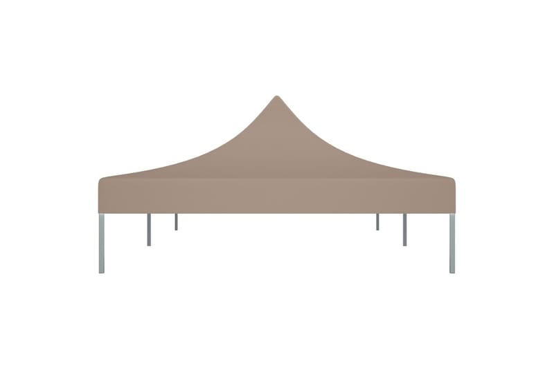 Teltduk for festtelt 6x3 m gråbrun 270 g/m² - Taupe - Paviljongtak