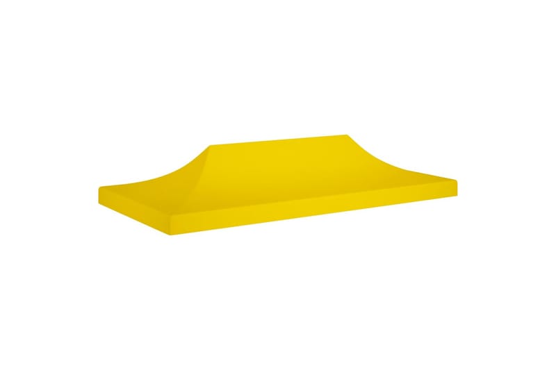 Teltduk for festtelt 6x3 m gul 270 g/m² - Gul - Hagemøbler - Solbeskyttelse - Paviljonger - Paviljongtak