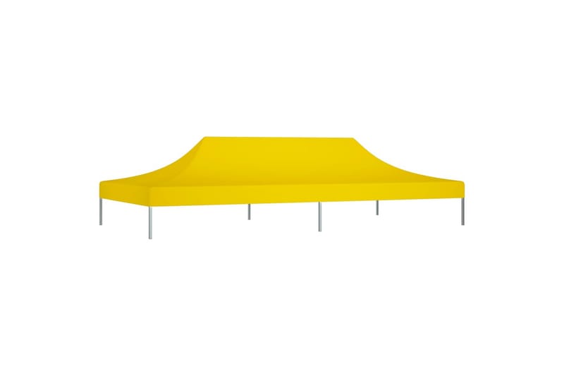 Teltduk for festtelt 6x3 m gul 270 g/m² - Gul - Hagemøbler - Solbeskyttelse - Paviljonger - Paviljongtak