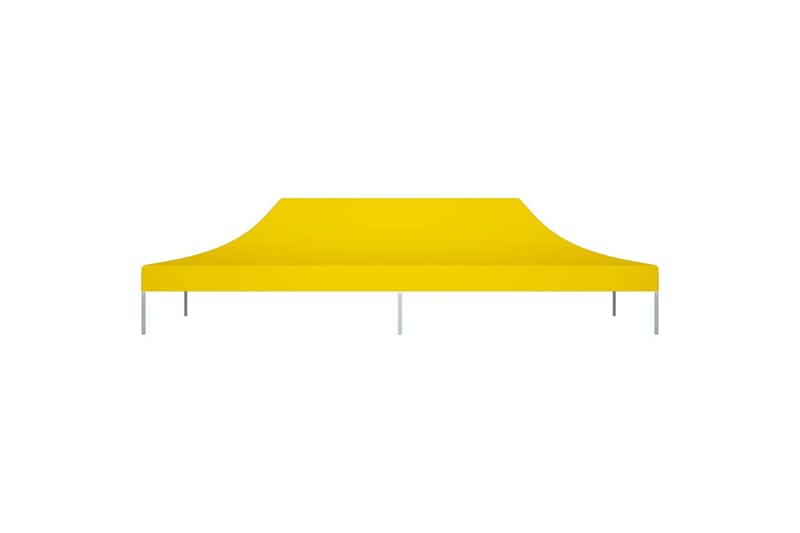 Teltduk for festtelt 6x3 m gul 270 g/m² - Gul - Hagemøbler - Solbeskyttelse - Paviljonger - Paviljongtak