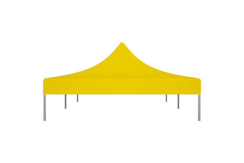 Teltduk for festtelt 6x3 m gul 270 g/m² - Gul - Hagemøbler - Solbeskyttelse - Paviljonger - Paviljongtak