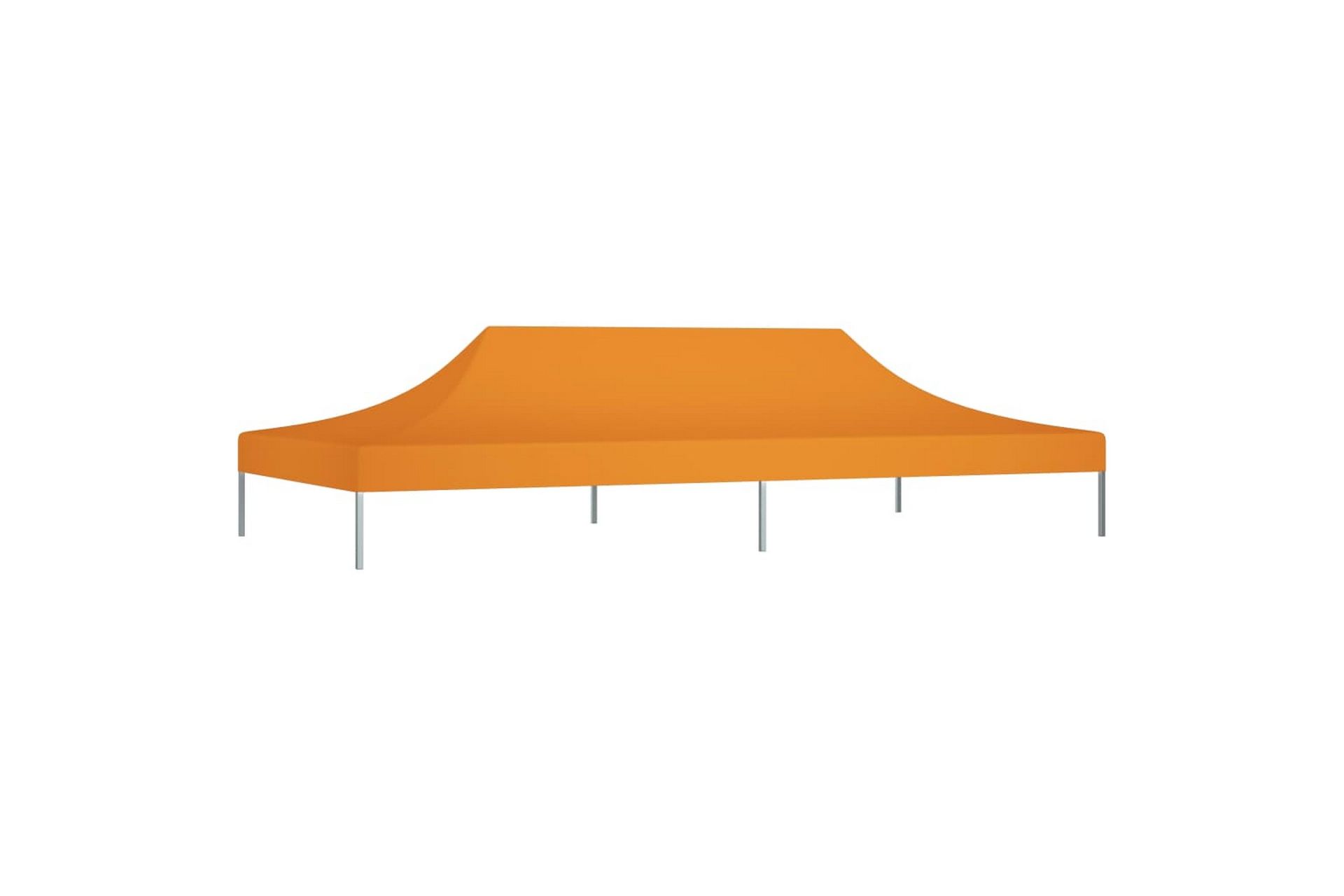 Teltduk for festtelt 6x3 m oransje 270 g/m² - Oransj - Hagemøbler - Solbeskyttelse - Paviljonger - Paviljongtak