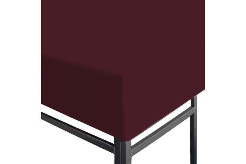 Toppduk til paviljong 310 g/m² 3x3 m vinrød - Hagemøbler - Solbeskyttelse - Paviljonger - Paviljongtak
