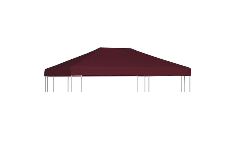 Toppduk til paviljong 310 g/m² 3x4 m vinrød - Hagemøbler - Solbeskyttelse - Paviljonger - Paviljongtak
