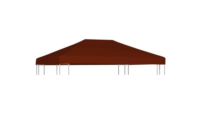 Toppduk til paviljong 310 g/m² 3x4 m terrakotta - Hagemøbler - Solbeskyttelse - Paviljonger - Paviljongtak