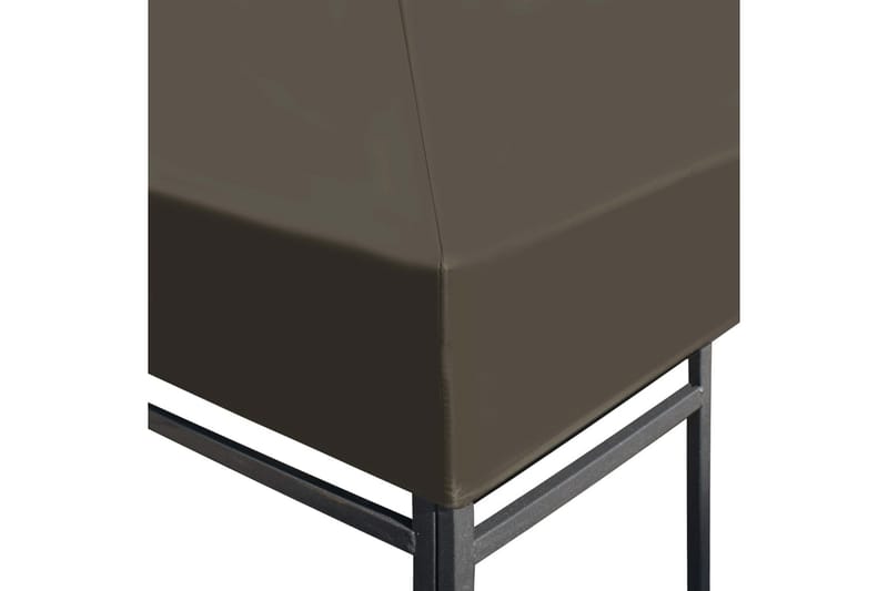 Toppduk til paviljong 310 g/m² 3x4 m gråbrun - Hagemøbler - Solbeskyttelse - Paviljonger - Paviljongtak