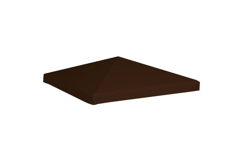 Toppduk til paviljong 310 g/m² 3x3 m brun - Hagemøbler - Solbeskyttelse - Paviljonger - Paviljongtak