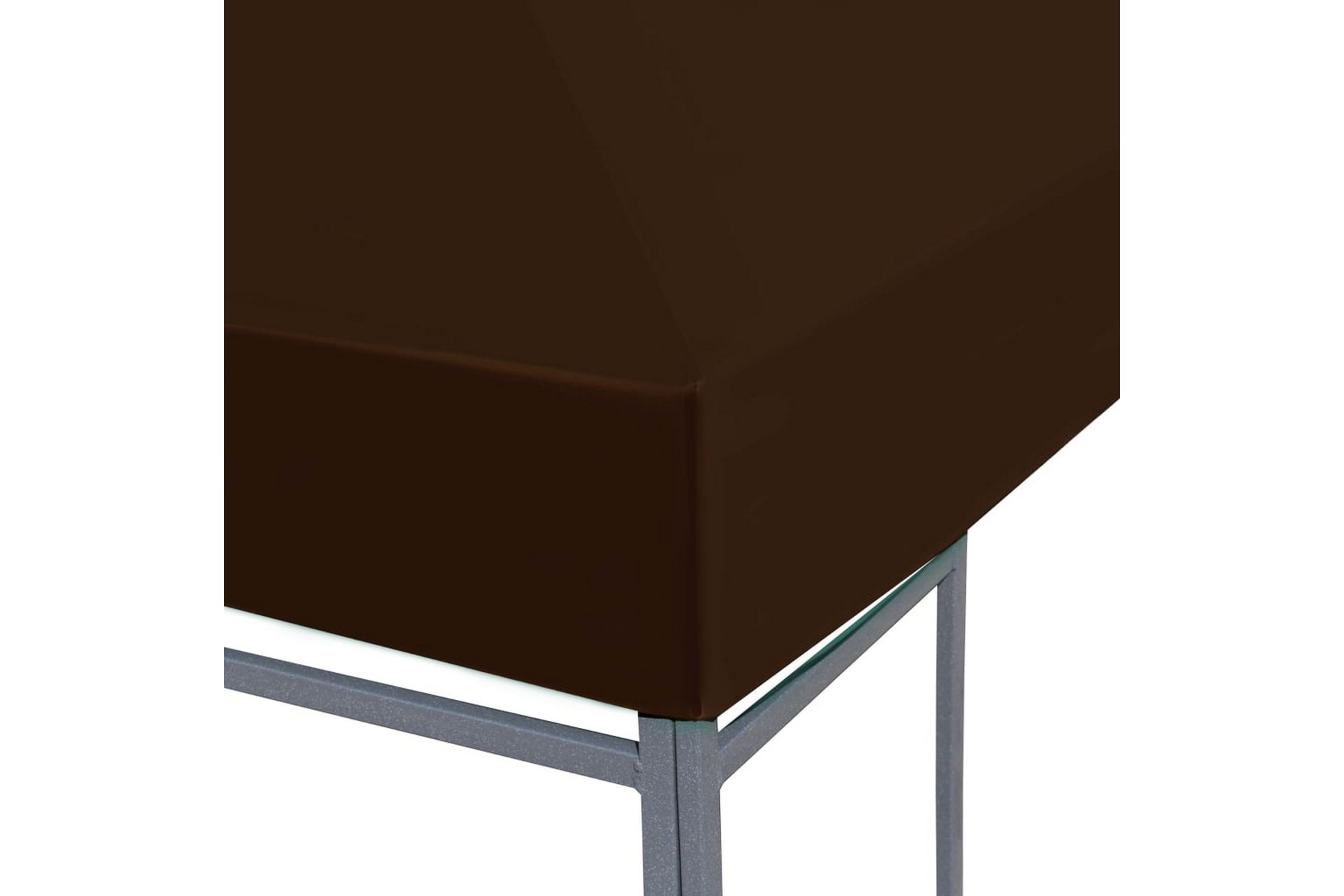 Toppduk til paviljong 310 g/m² 3x4 m brun - Hagemøbler - Solbeskyttelse - Paviljonger - Paviljongtak