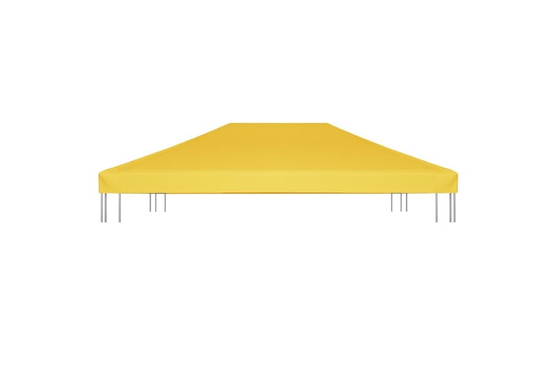 Toppduk til paviljong 270 g/m² 4x3 m gul - Gul - Hagemøbler - Solbeskyttelse - Paviljonger - Paviljongtak