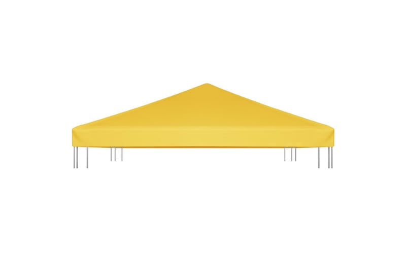 Toppduk til paviljong 270 g/m² 4x3 m gul - Gul - Hagemøbler - Solbeskyttelse - Paviljonger - Paviljongtak
