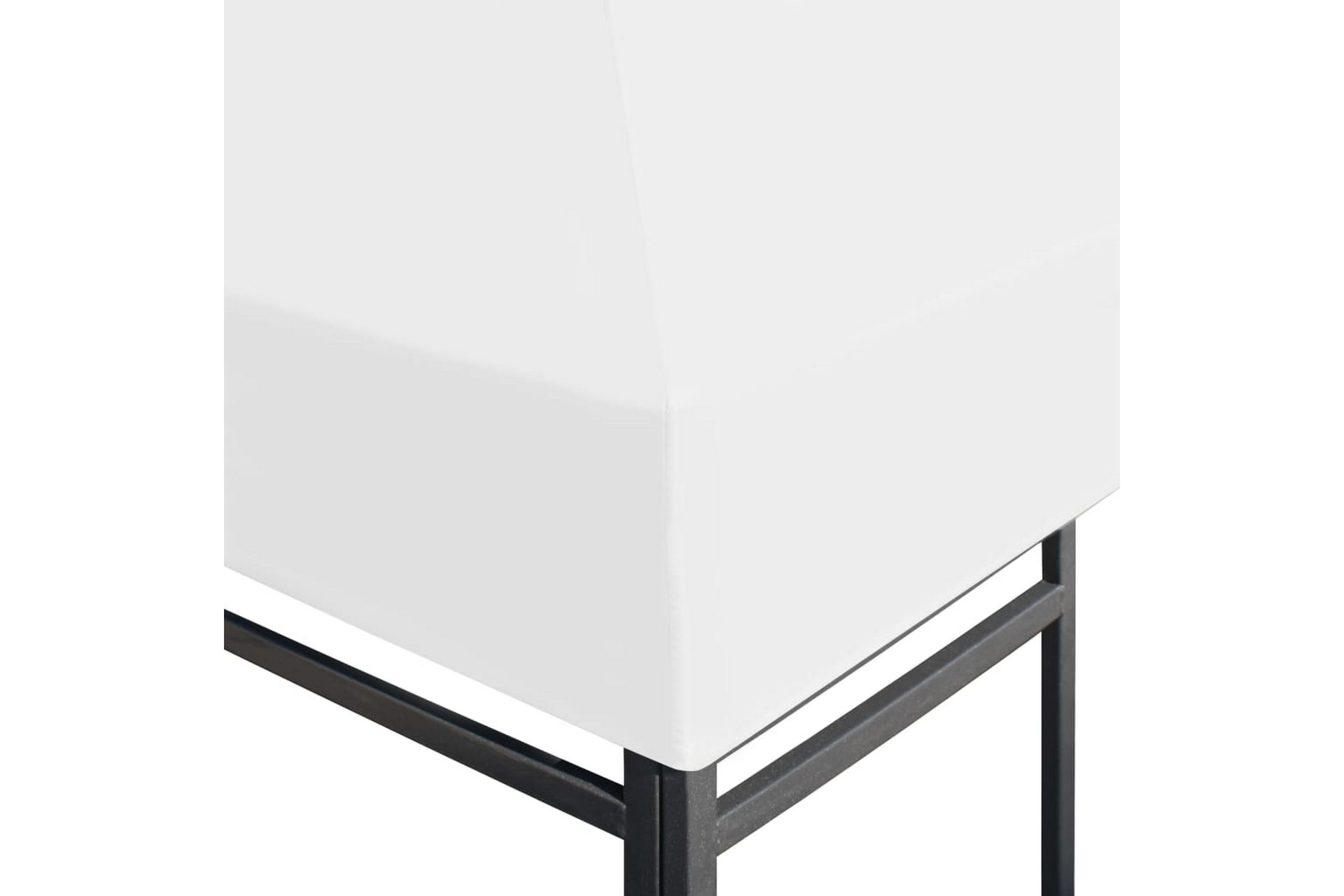Toppduk til paviljong 270 g/m² 4x3 m hvit - Hvit - Hagemøbler - Solbeskyttelse - Paviljonger - Paviljongtak