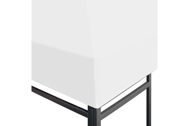 Toppduk til paviljong 270 g/m² 4x3 m hvit - Hvit - Hagemøbler - Solbeskyttelse - Paviljonger - Paviljongtak