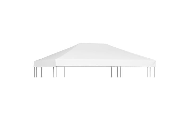 Toppduk til paviljong 270 g/m² 4x3 m hvit - Hvit - Hagemøbler - Solbeskyttelse - Paviljonger - Paviljongtak