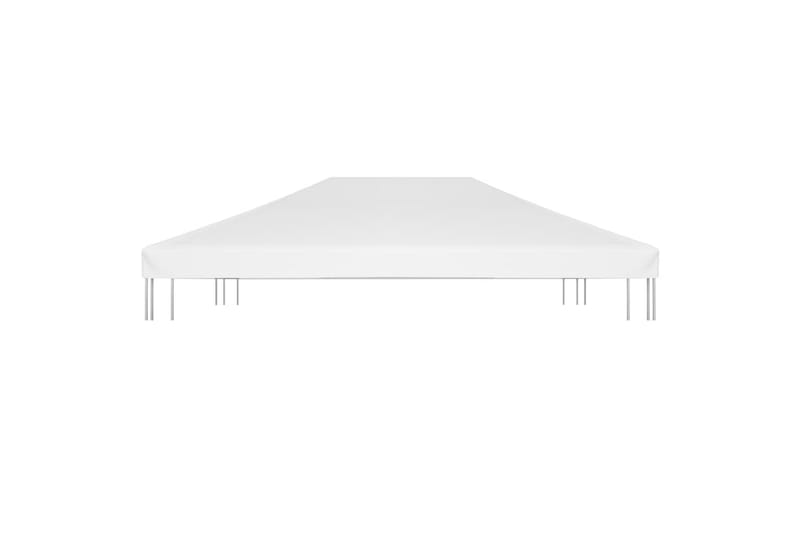 Toppduk til paviljong 270 g/m² 4x3 m hvit - Hvit - Hagemøbler - Solbeskyttelse - Paviljonger - Paviljongtak