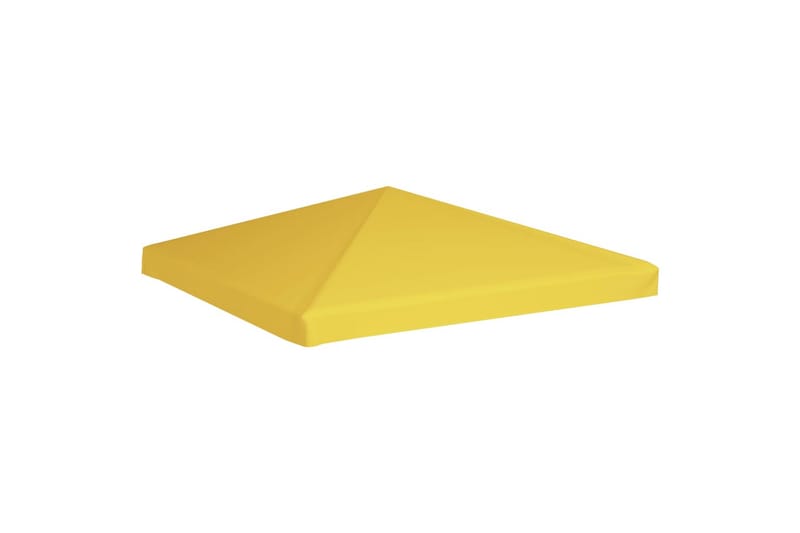 Toppduk til paviljong 270 g/m² 3x3 m gul - Gul - Hagemøbler - Solbeskyttelse - Paviljonger - Paviljongtak