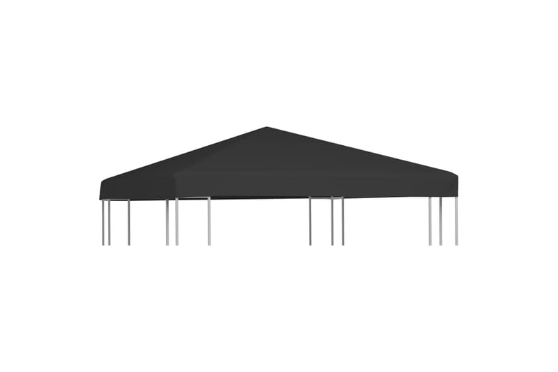 Toppduk til paviljong 270 g/m² 3x3 m svart - Svart - Hagemøbler - Solbeskyttelse - Paviljonger - Paviljongtak