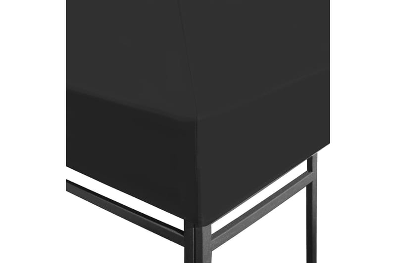 Toppduk til paviljong 270 g/m² 3x3 m svart - Svart - Hagemøbler - Solbeskyttelse - Paviljonger - Paviljongtak