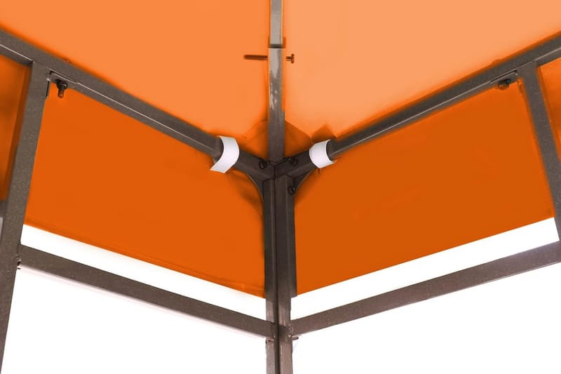 Toppduk til paviljong 310 g/m² 3x3 m oransje - Hagemøbler - Solbeskyttelse - Paviljonger - Paviljongtak
