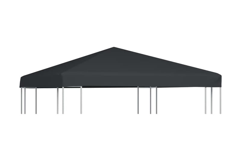 Toppduk til paviljong 310 g/m² 3x3 m grå - Hagemøbler - Solbeskyttelse - Paviljonger - Paviljongtak